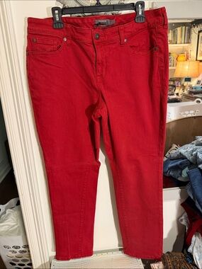 torrid Red Skinny High-Rise Jeans